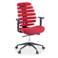 Silla de oficina ergonómica Spine - rojo