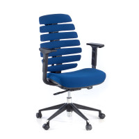 Silla de oficina ergonómica Spine - azul