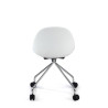 silla confidente blanco flow con ruedas plastico 6