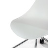 silla confidente blanco flow con ruedas plastico 8