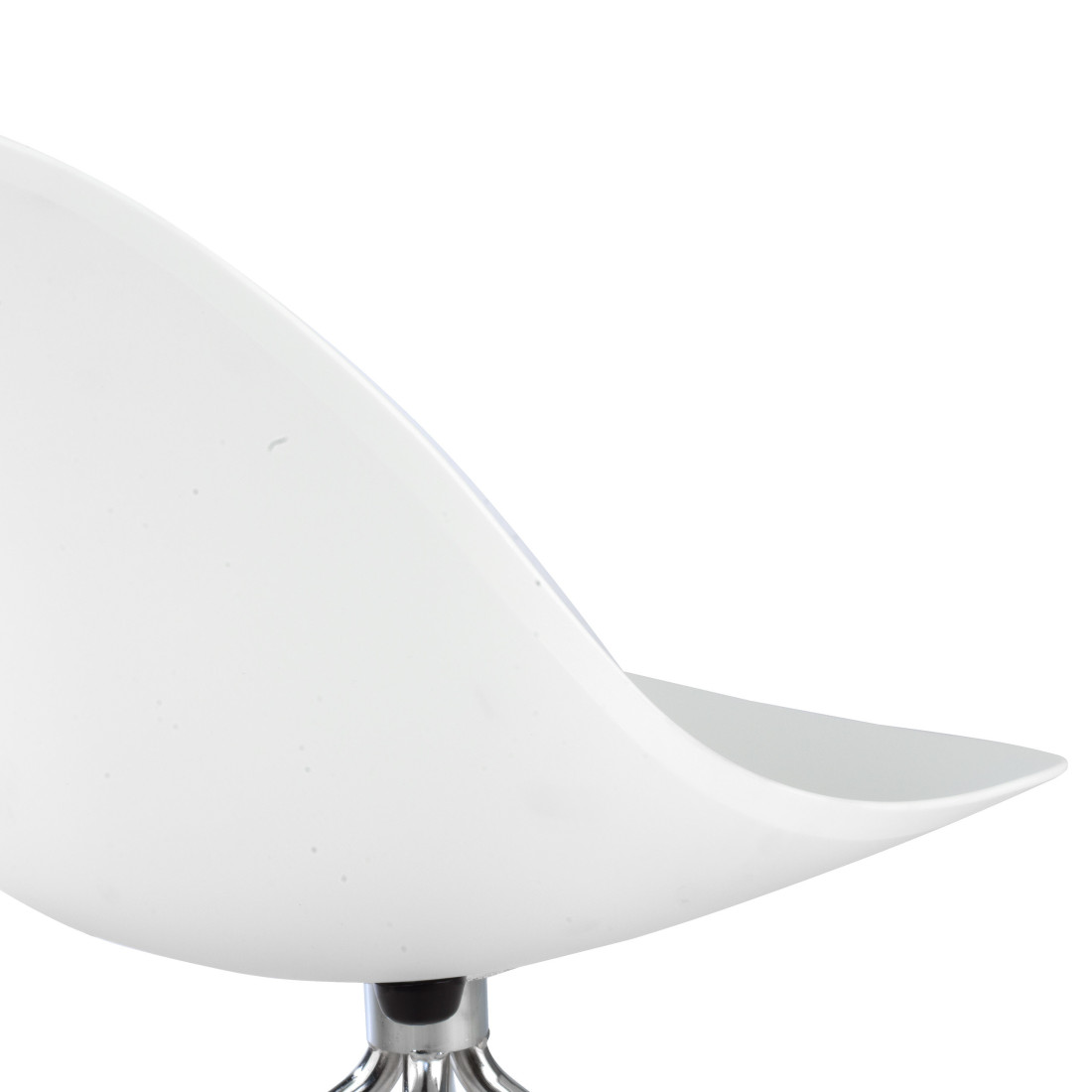 silla confidente blanco flow con ruedas plastico 9