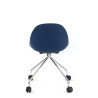 silla confidente azul flow con ruedas plastico 6