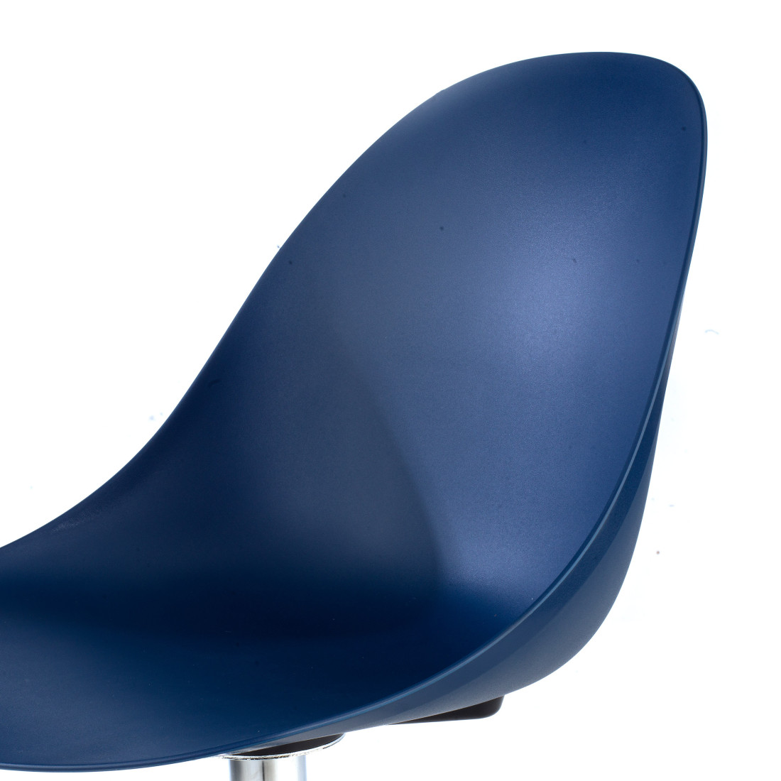 silla confidente azul flow con ruedas plastico 9