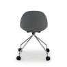 silla confidente gris flow con ruedas plastico 6