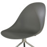 silla confidente gris flow con ruedas plastico 8