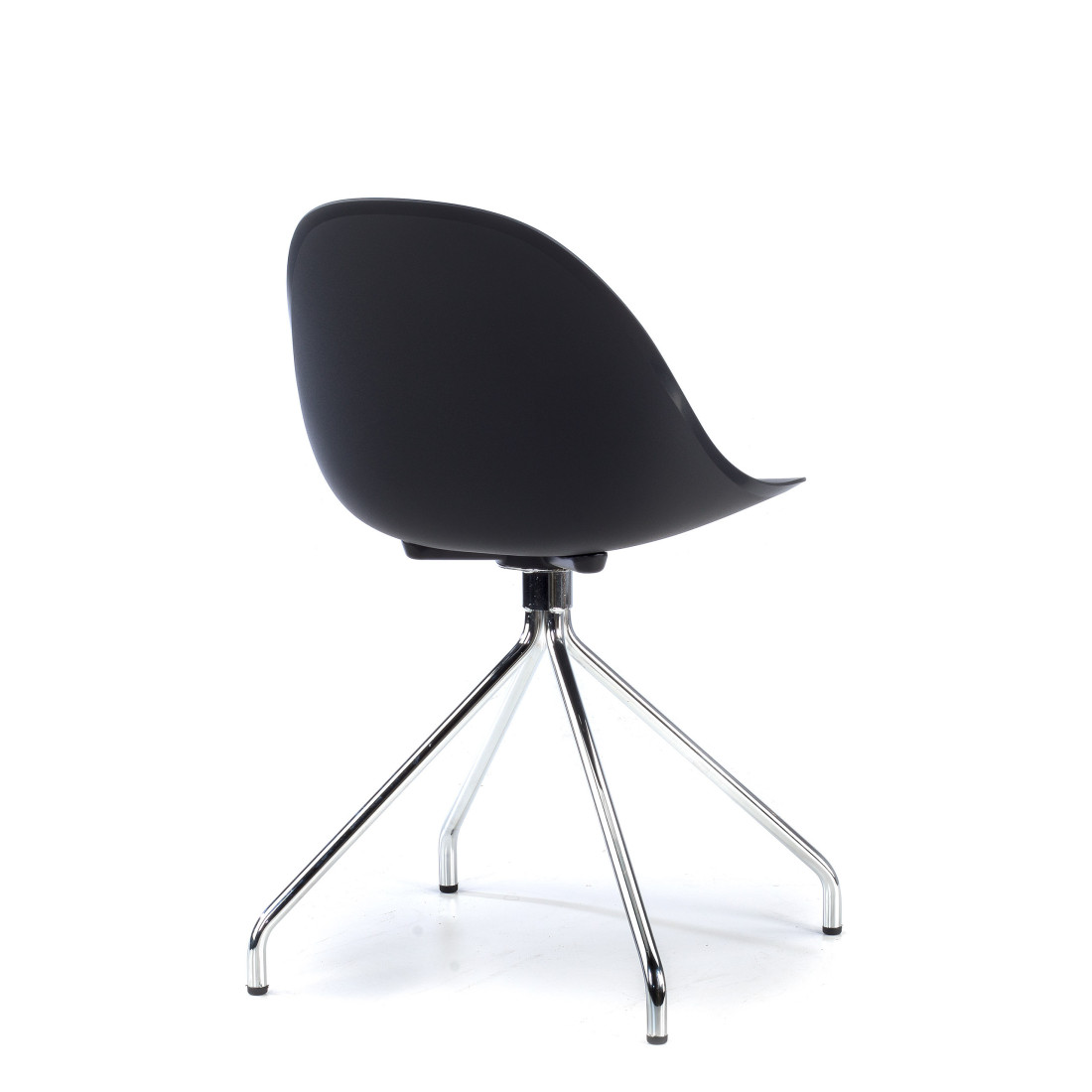 silla confidente negro flow base piramide plastico 5