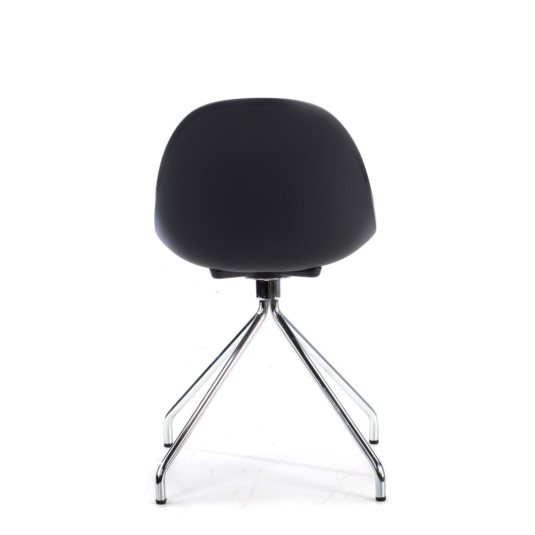 silla confidente negro flow base piramide plastico 6