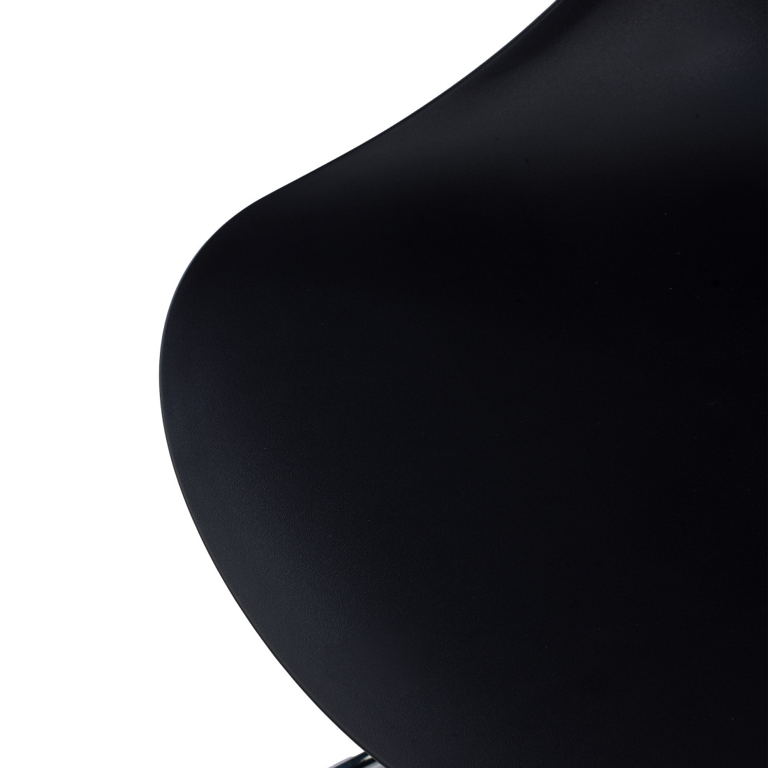 silla confidente negro flow base piramide plastico 9