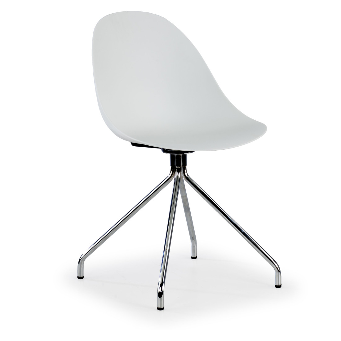 silla confidente blanco flow base piramide plastico 1