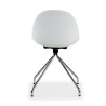 silla confidente blanco flow base piramide plastico 6