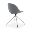 silla confidente gris flow base piramide plastico 5