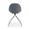 silla confidente gris flow base piramide plastico 6
