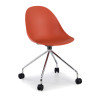 Silla de confidente Flow, con ruedas - ROJO