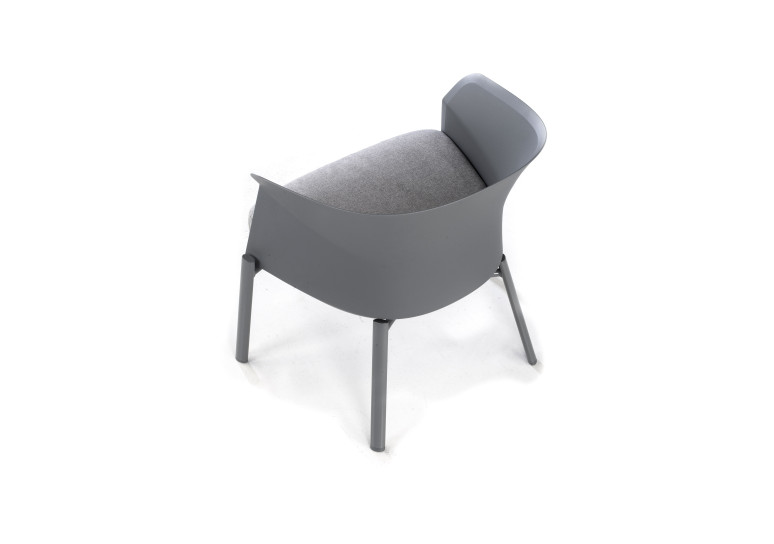 sillon para sala de espera gris winnie patas de madera tela 7