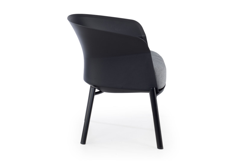 sillon para sala de espera negro winnie patas de madera tela 4