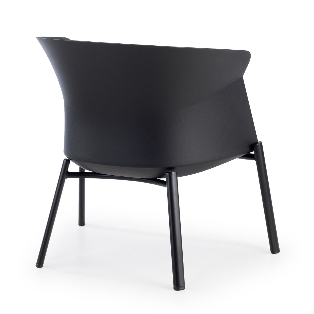 sillon para sala de espera negro winnie patas de madera tela 5