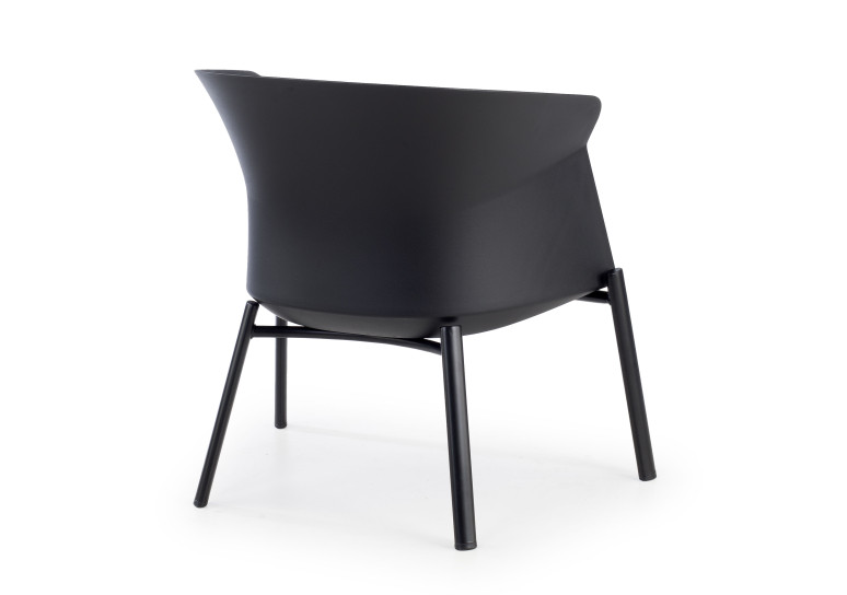 sillon para sala de espera negro winnie patas de madera tela 5
