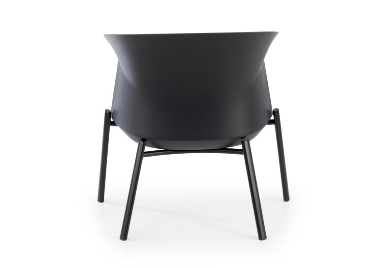 sillon para sala de espera negro winnie patas de madera tela 6