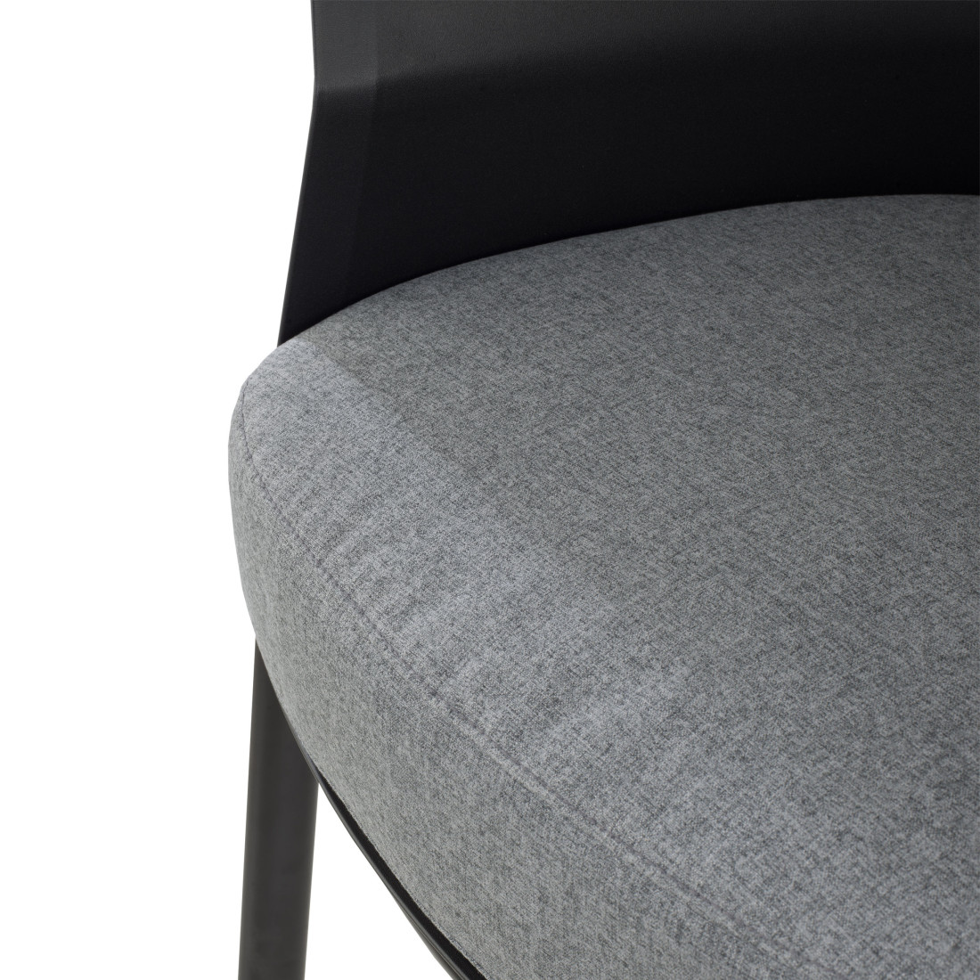 sillon para sala de espera negro winnie patas de madera tela 8