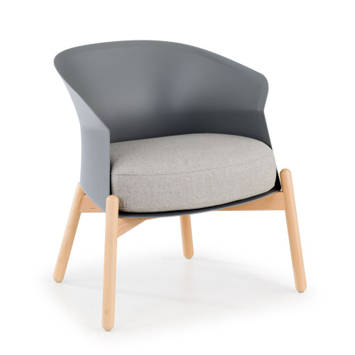 Silla de espera Winnie madera - Gris
