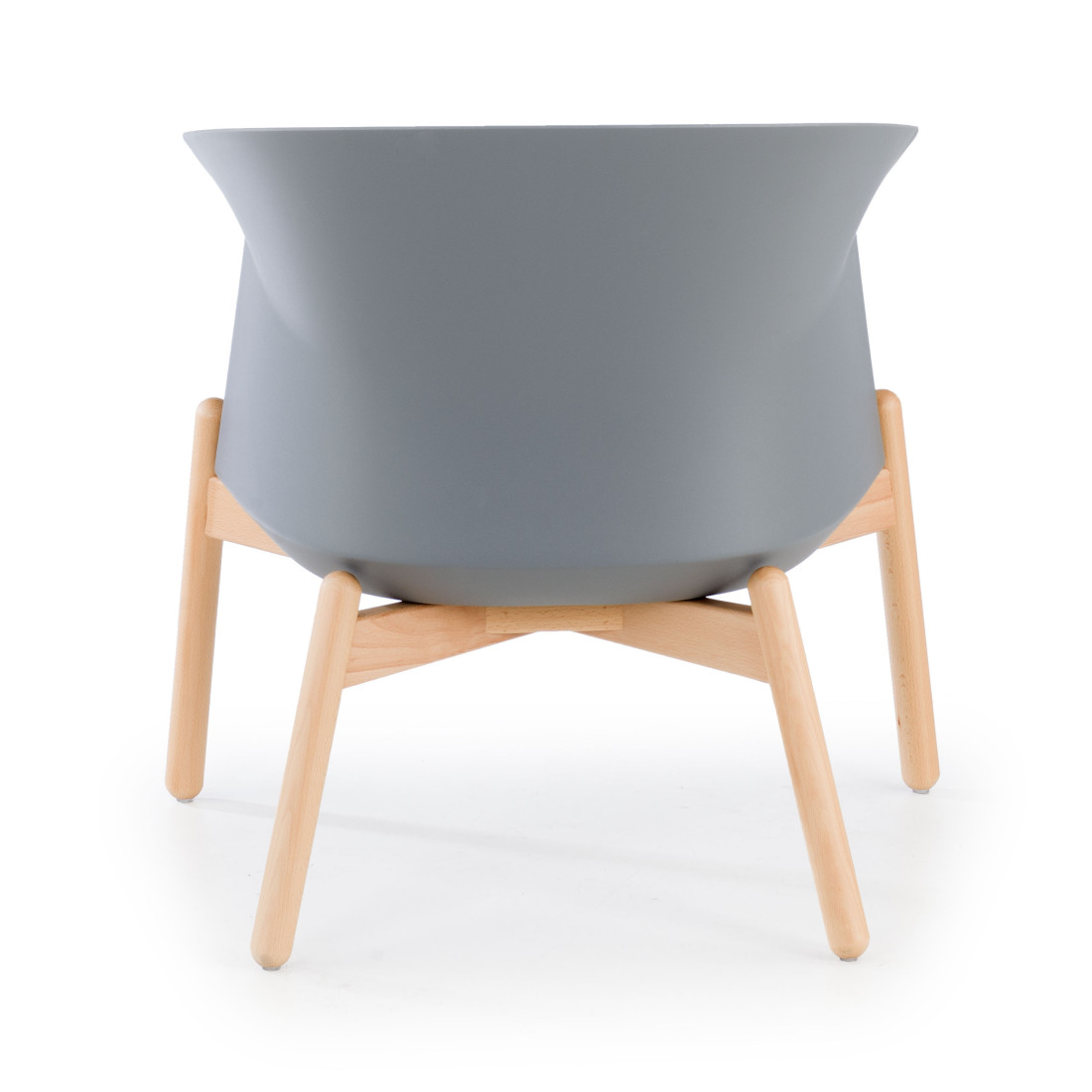 sillon para sala de espera gris winnie patas de metal tela 6