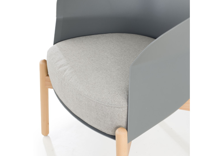 sillon para sala de espera gris winnie patas de metal tela 8