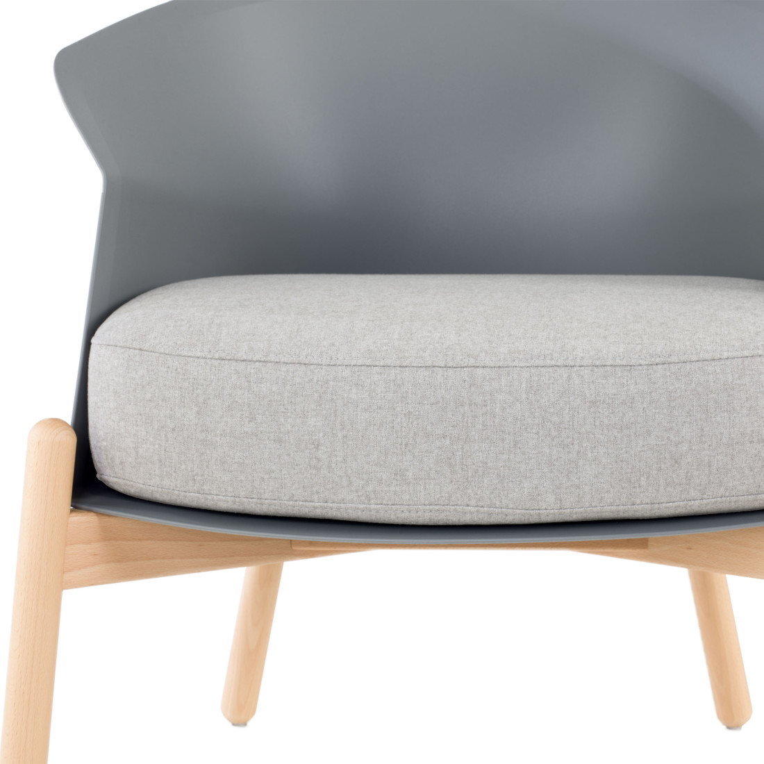 sillon para sala de espera gris winnie patas de metal tela 9