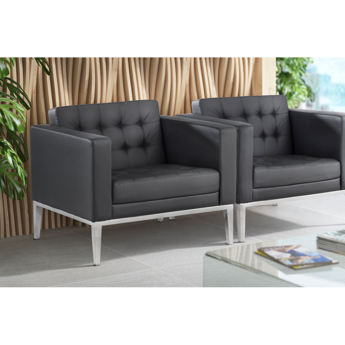 sofa para oficina negro chester 1 plaza 2