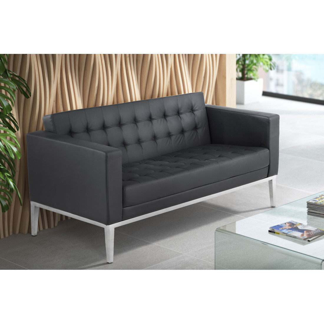sofa para oficina negro chester 1 plaza 2