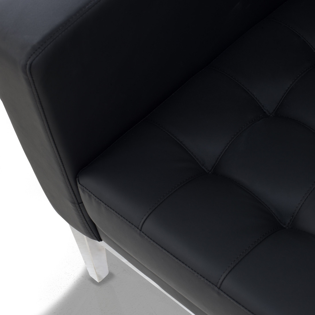 sofa para oficina negro chester 1 plaza 8