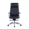 sillon de oficina negro aston piel natural 3