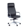 sillon de oficina negro aston piel natural 1