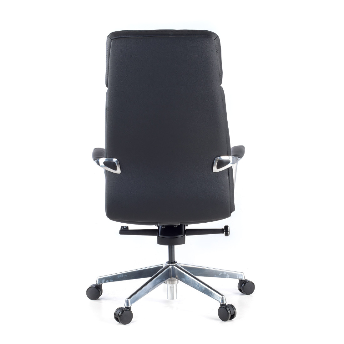 sillon de oficina negro aston piel natural 7