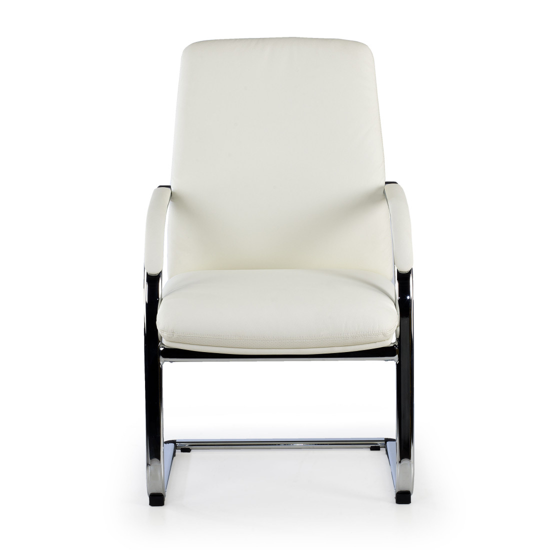 silla confidente blanco aston piel natural 3