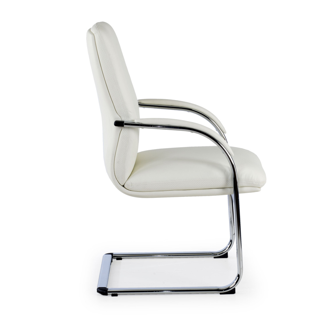 silla confidente blanco aston piel natural 4