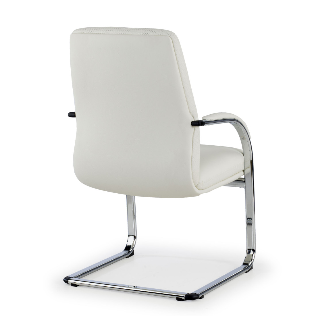 silla confidente blanco aston piel natural 5
