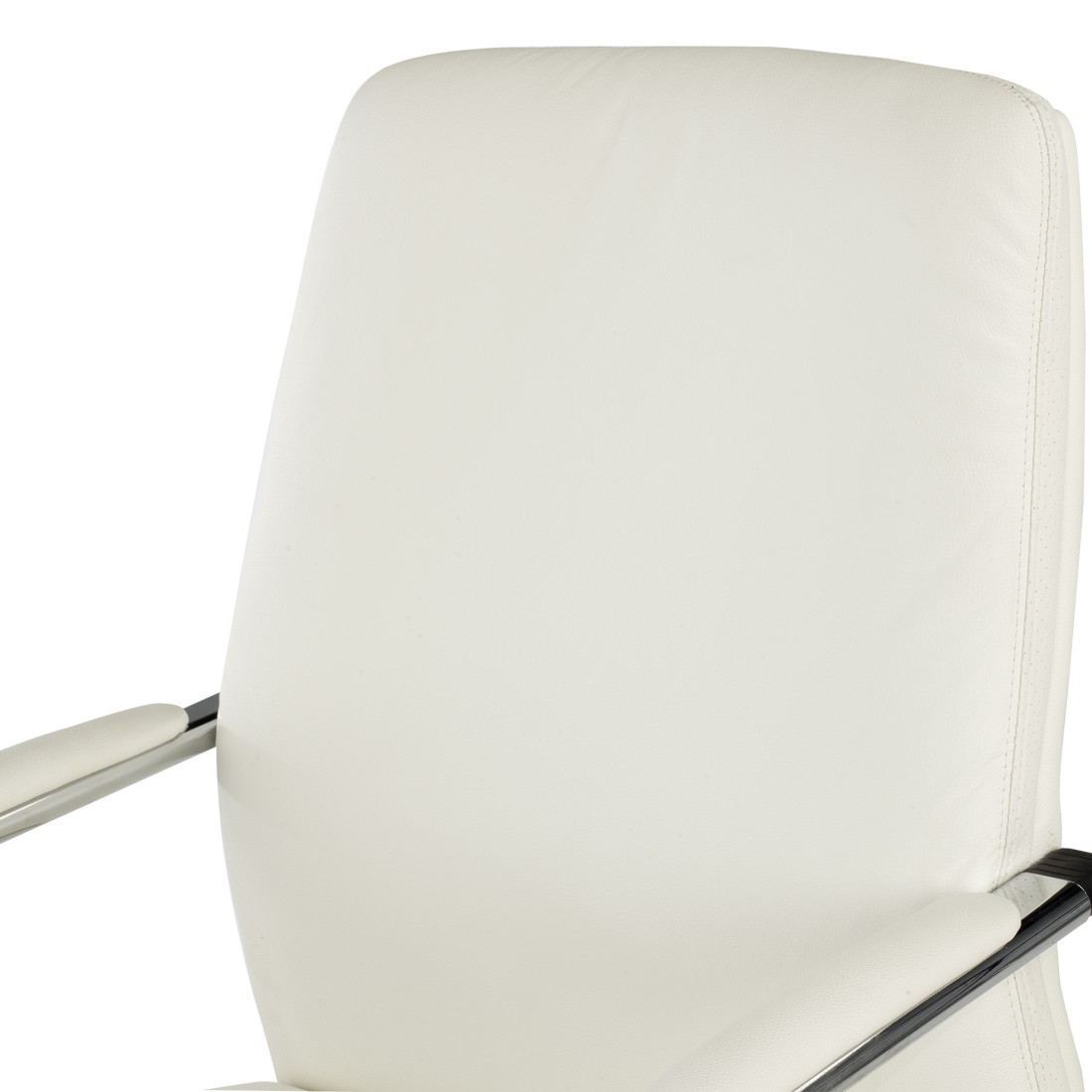 silla confidente blanco aston piel natural 9
