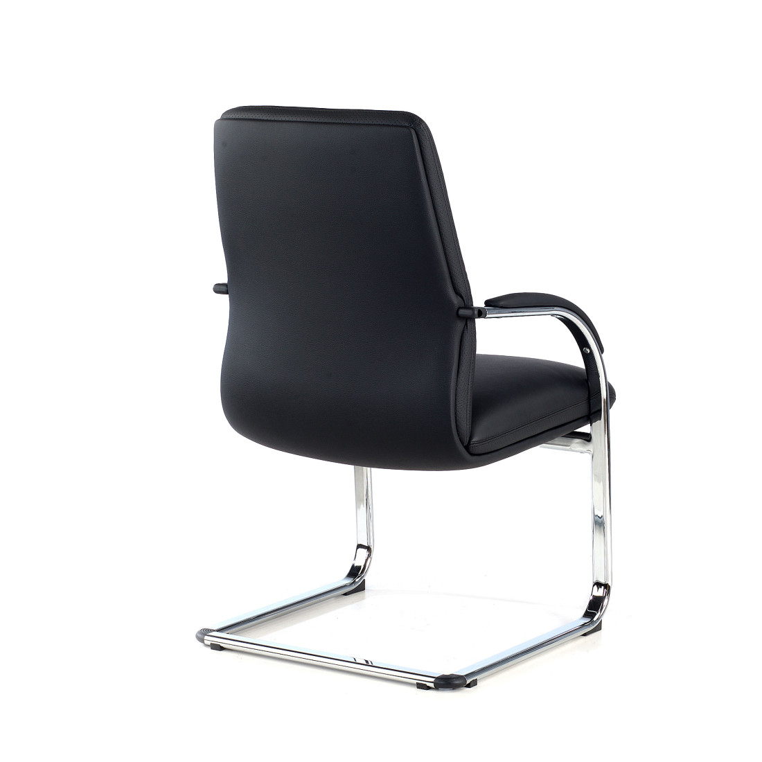 silla confidente negro aston piel natural 5