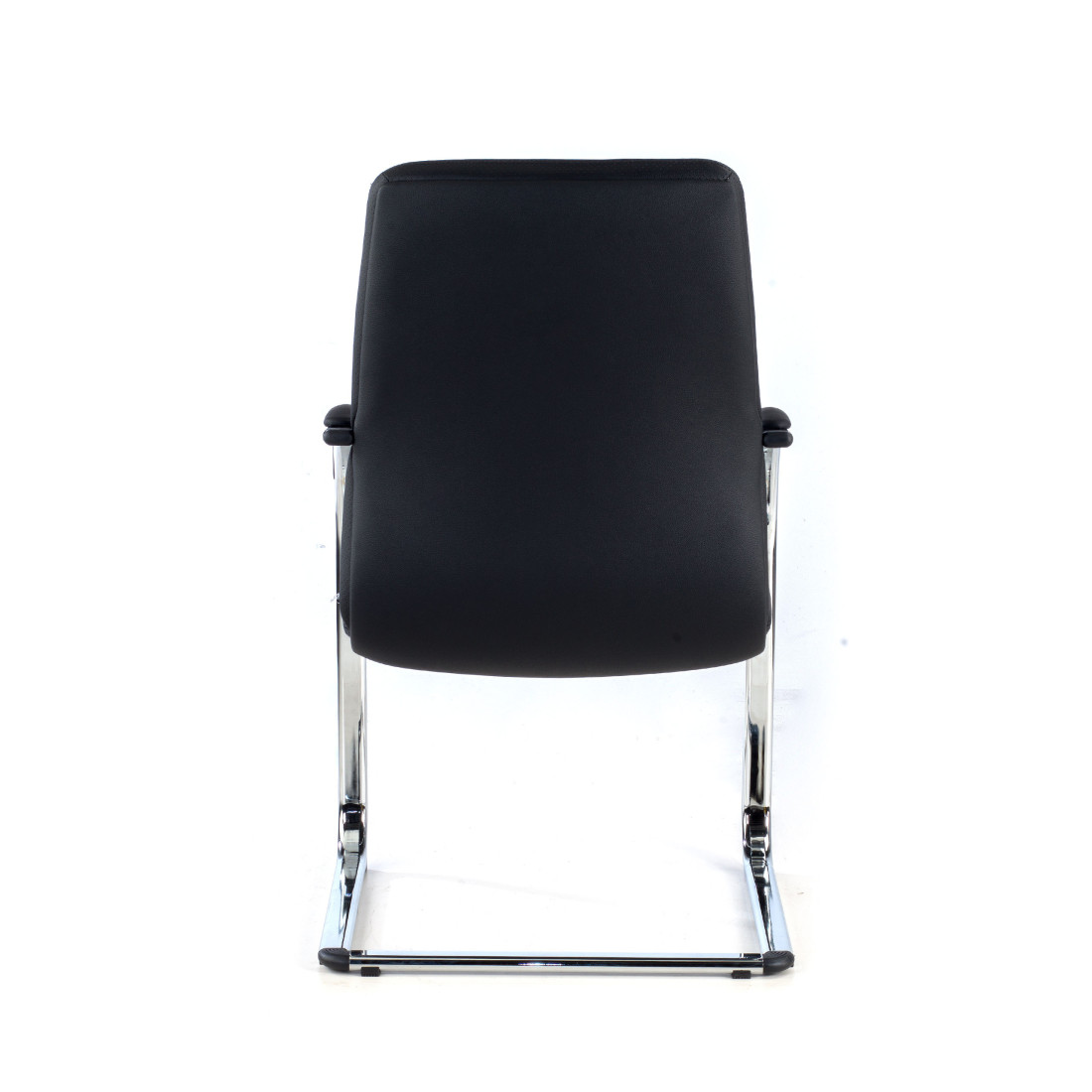 silla confidente negro aston piel natural 6