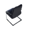 silla confidente negro aston piel natural 7