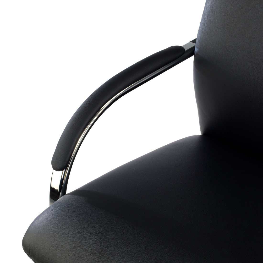 silla confidente negro aston piel natural 8