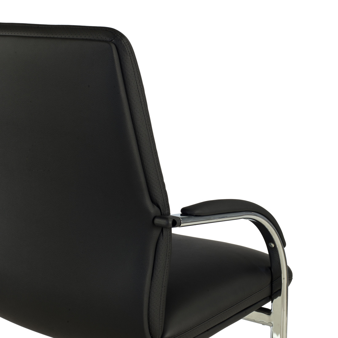 silla confidente negro aston piel natural 9
