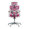 silla ergonomica rosa ergohuman estructura blanca red malla 7
