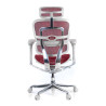 silla ergonomica rojo ergohuman elite estructura blanca red malla 8