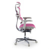 silla ergonomica rosa ergohuman elite estructura blanca red malla 4