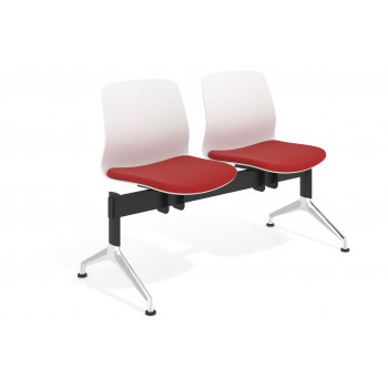 Bancada Nexus - Bancada Sala de Espera Nexus 2 asientos, pata aluminio lucido - Imagen 1