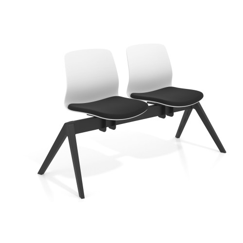 Bancada Sala de Espera Nexus 2 asientos, pata nylon - sin brazos
