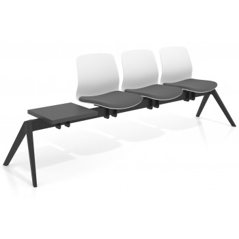 Bancada Nexus - Bancada Sala de Espera Nexus 3 asientos + mesa, pata aluminio nylon - Imagen 1