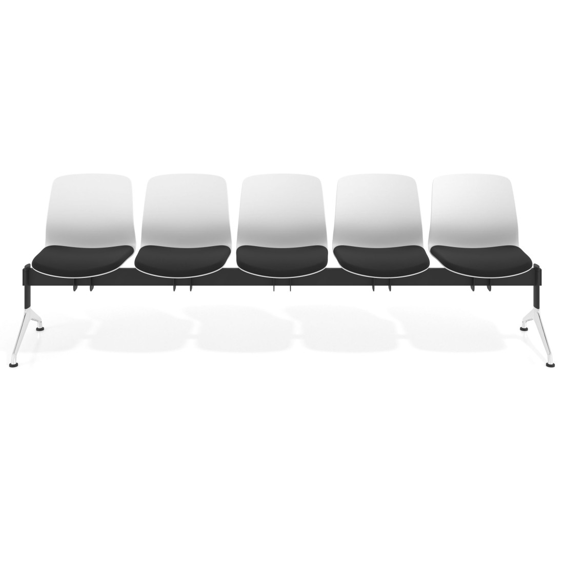 bancada sala de espera negro bancada nexus 5 asientos 3