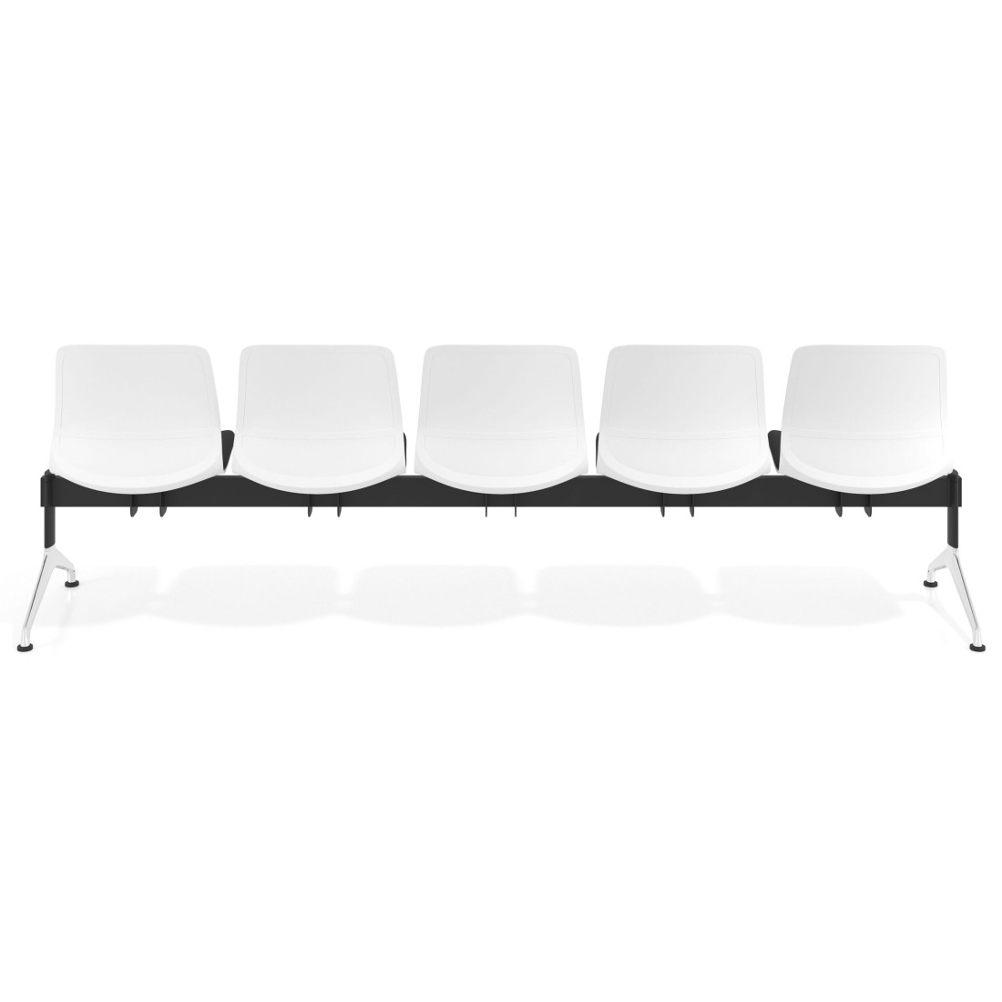 bancada sala de espera negro bancada nexus 5 asientos 5